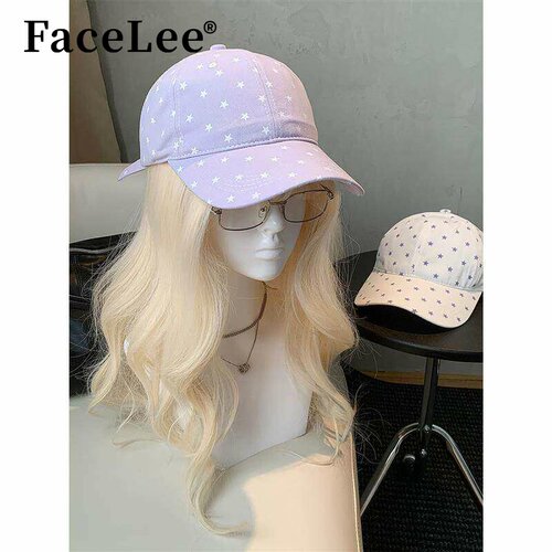FaceLee日本设计师联名款韩系星星印花百搭显脸小棒球帽子女遮阳