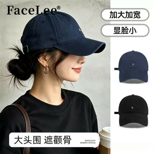 FaceLee日本设计师联名款软顶棒球帽女2026新款大头围加深宽帽檐