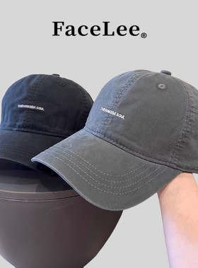 FaceLee日本设计师联名款韩系学院风简约字母鸭舌帽女出街百搭显