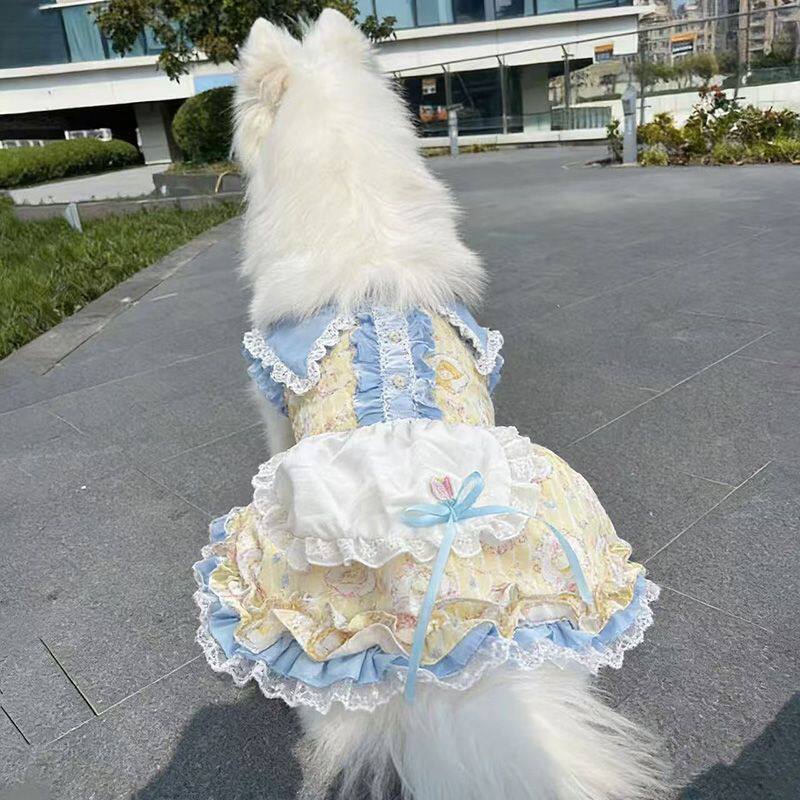 宠物春夏公主大中型犬绑带网纱裙宠物狗狗猫咪衣服萨摩耶防掉毛