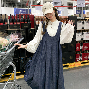 2025春季 韩系复古牛仔裙减龄两件套2502p175k268