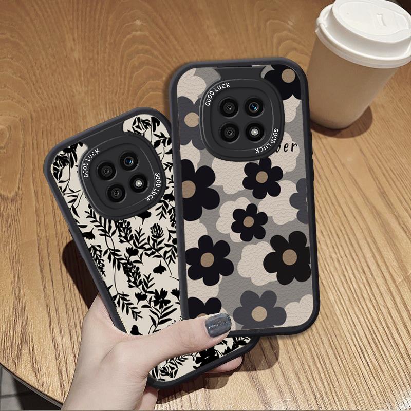 山茶花羊皮oppoA2pro手机壳复古