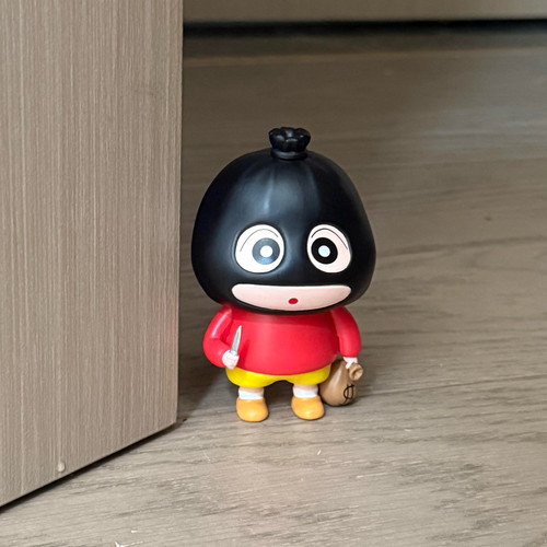 【拾壹】蜡笔小新打劫小偷潮玩手办迷你蒙面公仔卡通桌面摆件礼物