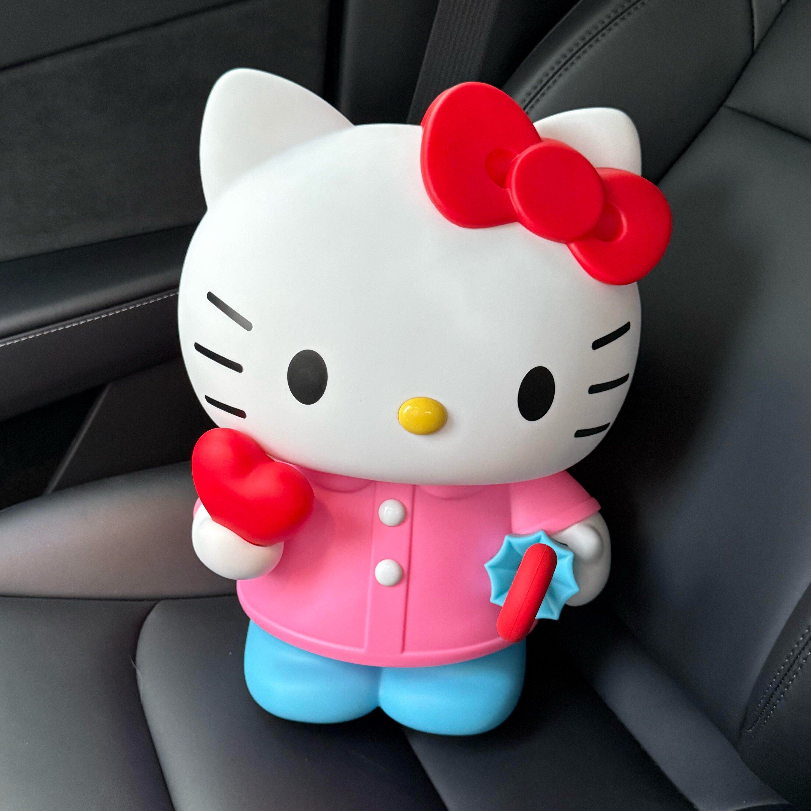 爱心KT存钱猫可爱摆件桌面装饰品创意礼物圣诞氛围感拍拍灯小夜灯