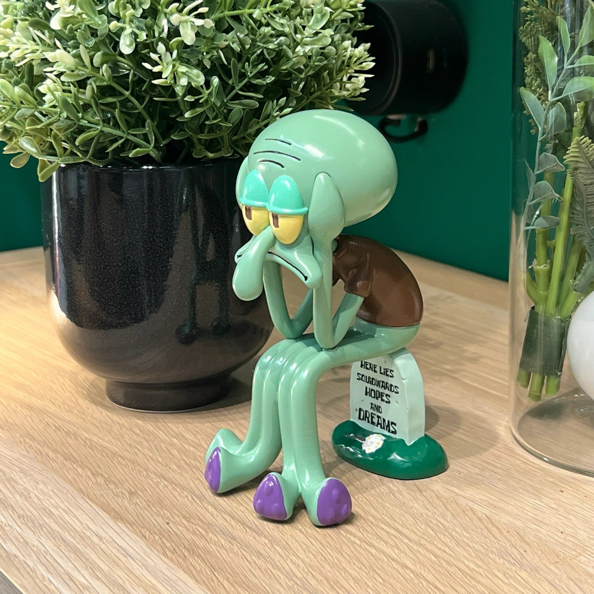 【拾壹】海绵宝宝 郁闷章鱼哥手办创意摆件办公室桌面电脑桌装饰