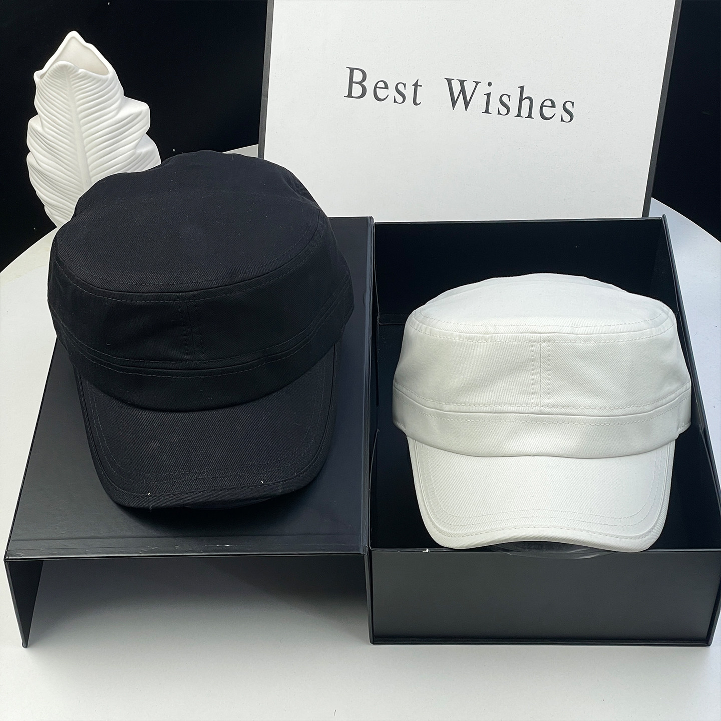 新款复古百搭平顶帽男女春夏显脸小高品质鸭舌帽黑白色高品质帽子图片