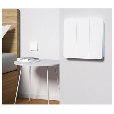 易来凌动开关回弹不断电单开双开86盒墙壁灵动白色灰色凌极开关