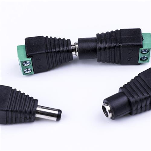 直流电源母插头公母对接头监控摄像机电源连接器延长线12V24V转换