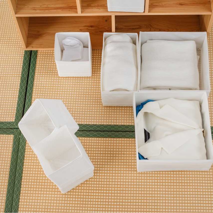 新款直销抽屉收纳盒牛津布塑料可水洗袜子居家盒子储物箱无味环8
