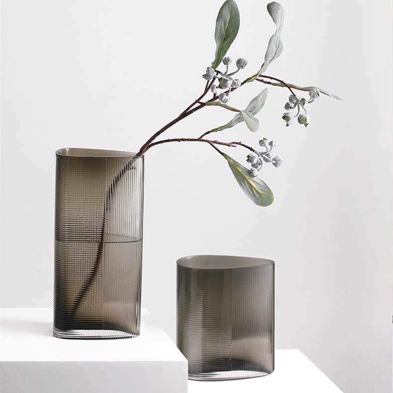 新款直销复古玻璃透明花瓶摆件客厅插花创意简约餐桌电视柜水养家,家居饰品,花瓶,淘宝优惠券,粉丝福利购,淘宝优惠卷