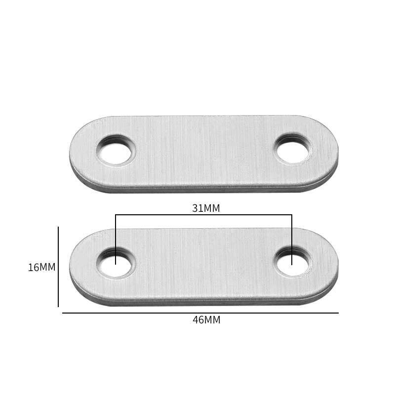 新款直销不锈钢直片角码60一字型角码固定连接片相框角片背板扣紧