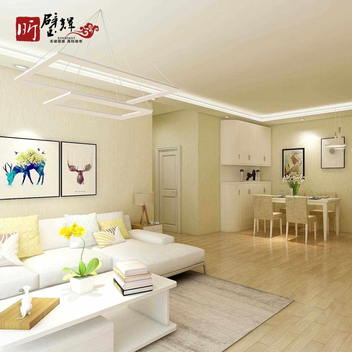 新款直销 墙布 现代简约素色纯色墙纸 无缝无纺布墙布酒店壁布