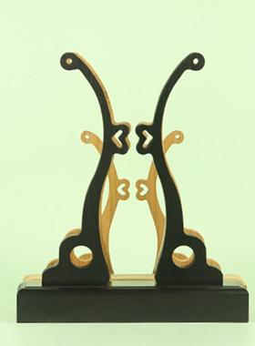 新款直销扇子底座实木竹木新娘团扇支架 摆件装饰宫扇 扇托 扇架