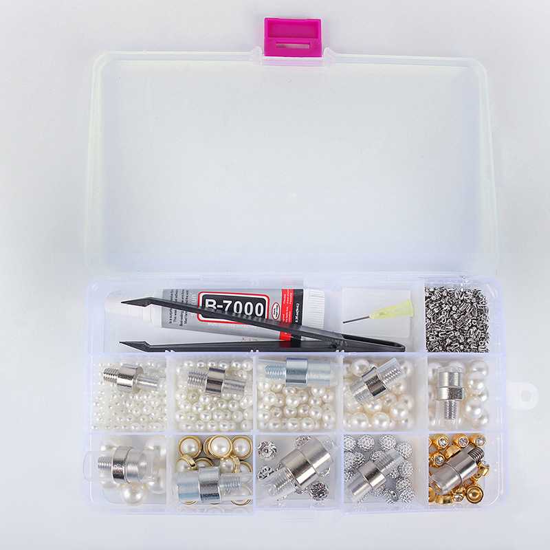 新款直销跨境亚马逊 便携手动钉珠机打无孔珠工具 四爪钉服装饰品