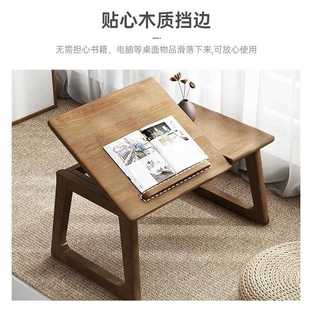 直销实木桌飘窗桌折叠电脑桌家用阳台矮桌日式 新款 榻榻米小茶几床
