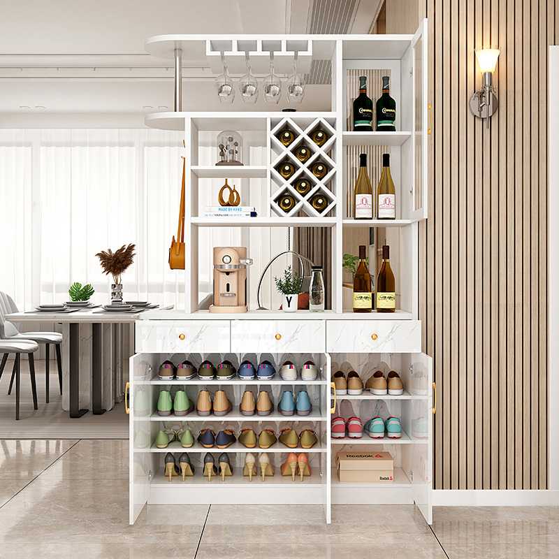 新款直销酒柜客厅隔断柜进门屏风玄关柜现代简约白色鞋柜间厅柜