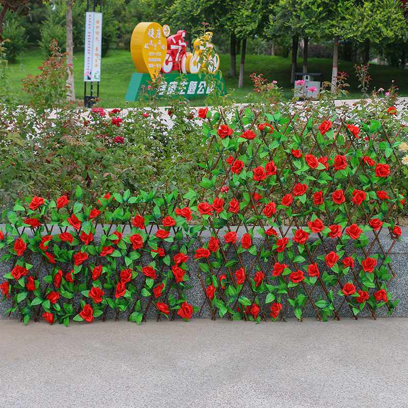 新款直销仿真篱笆叶子户外木栅栏植物庭院围墙栅栏护栏装饰围栏伸,家居饰品,仿真花/假花,淘宝优惠券,粉丝福利购,淘宝优惠卷