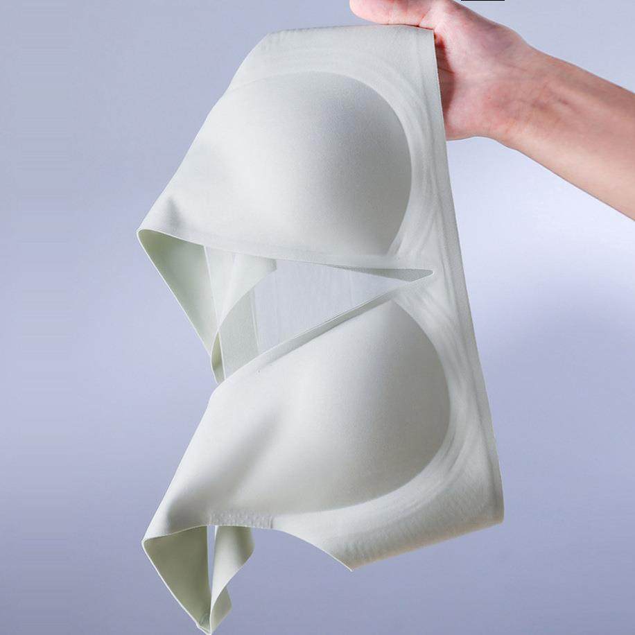 新款直销薄款无痕抹胸文胸无钢圈深V显小性感一片式背心式美背女