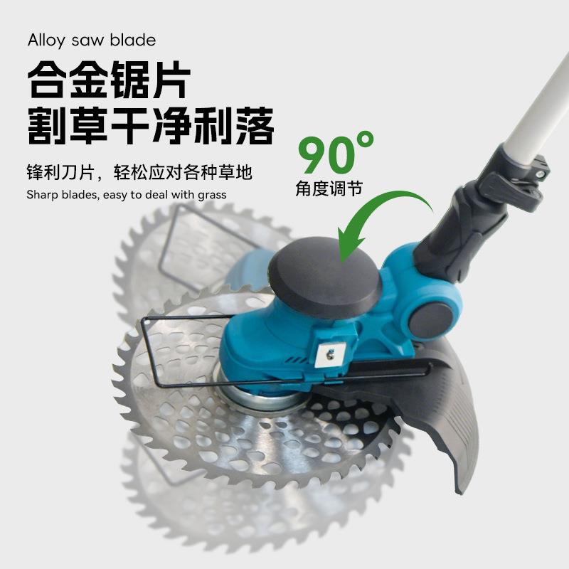 新款直销跨境新款电动割草机小型家用除草机手持充电锂电池打草机