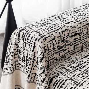 新款直销雪尼尔四季可用一体式沙发盖巾布简约撞色全包沙发多功能