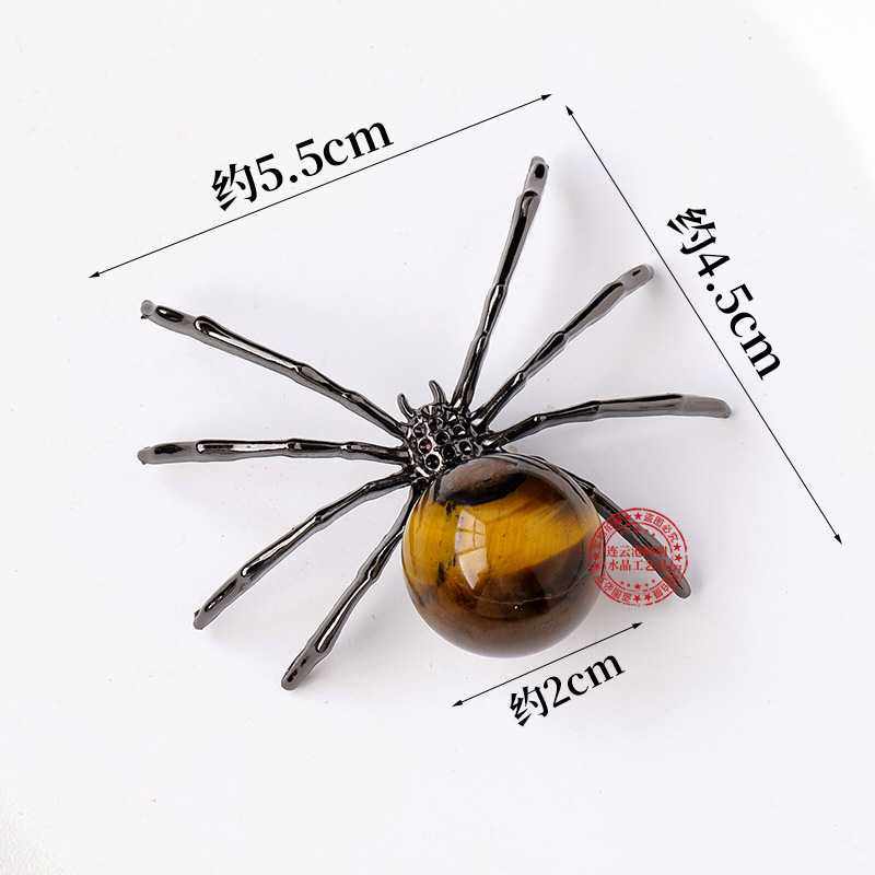 新款直销跨境创意水晶球合金蜘蛛动物摆件 万圣节八角蜘蛛道具装,特色手工艺,其他特色工艺品,淘宝优惠券,粉丝福利购,淘宝优惠卷