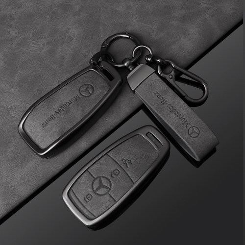 适用奔驰e300l钥匙套gle350车24款c260l扣glb220壳200男glc新E级