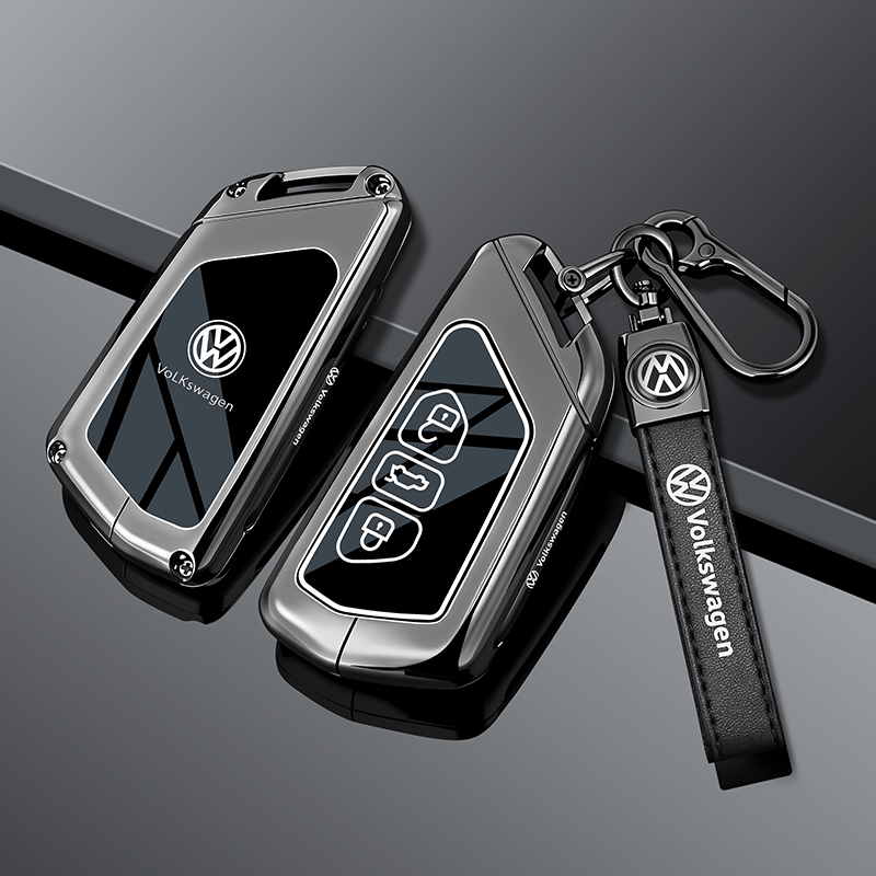 适用大众高尔夫8钥匙套id3揽境id4凌渡l速腾宝来途岳探岳朗逸包扣