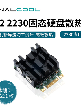 寒彻冰魂01-2230版NVMe固态硬盘导热散热器 M.2 2230 SSD散热马甲