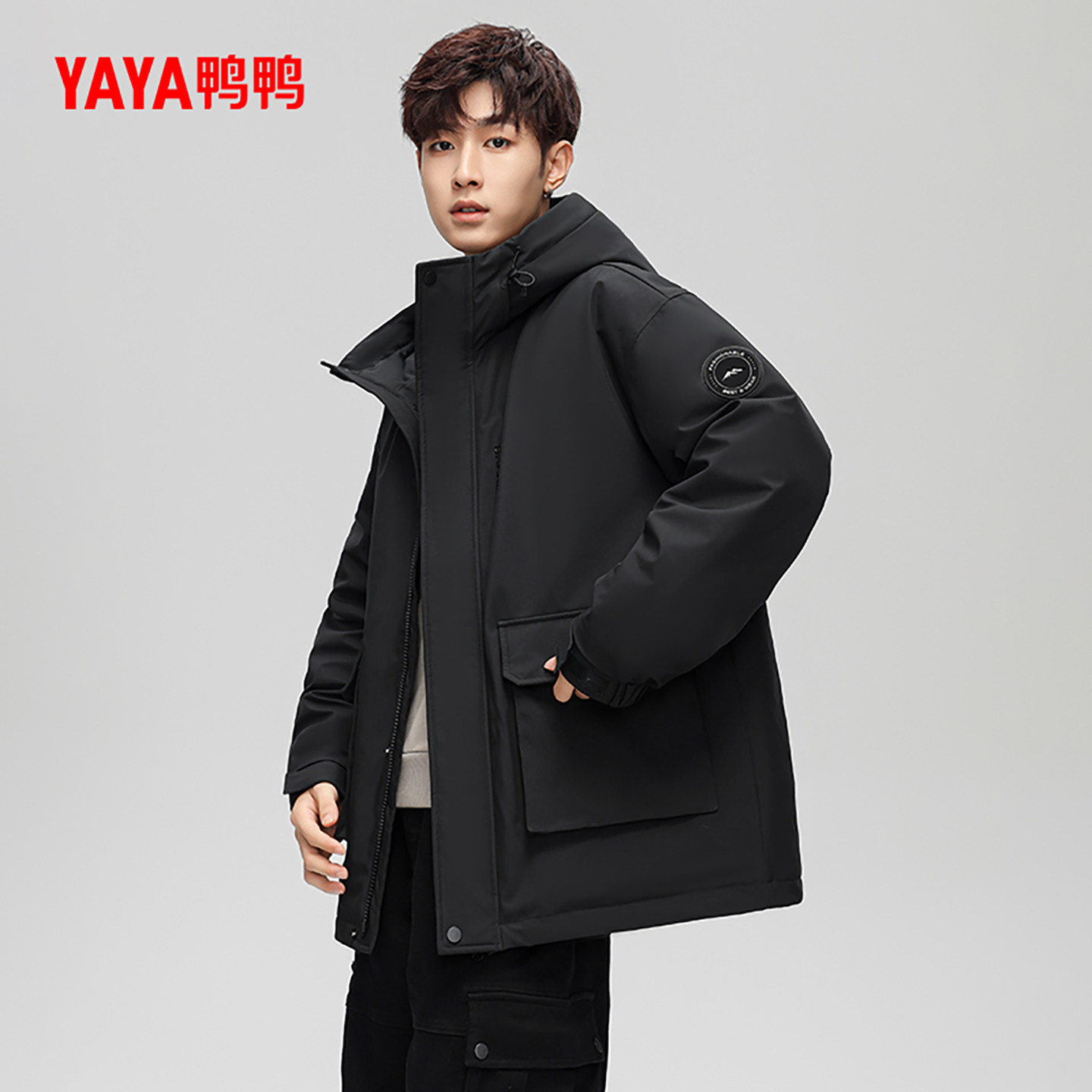 鸭鸭2024冬季新品时尚休闲羽绒服