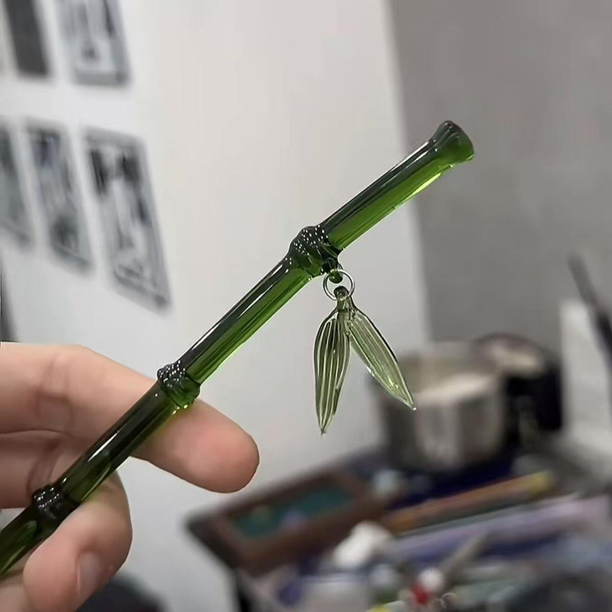 永夜星河凌妙妙同款绿色竹节发簪新中式清冷感小众古风发钗发饰品