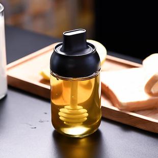 家用厨房无玻璃密封佐料铅瓶勺盖一体防潮油调料瓶蜜蜂刷瓶瓶油壶