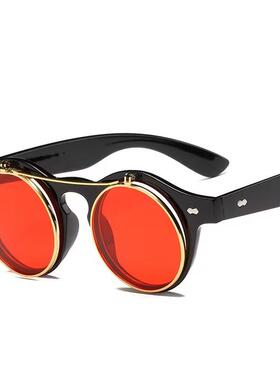 跨境新款经典复古翻盖太阳镜欧美时尚潮牌墨镜男女士眼镜外销新款