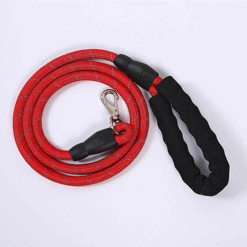 工作犬拉布拉多二哈用胸背带宠物牵引带 中小型犬反光EVA牵引绳