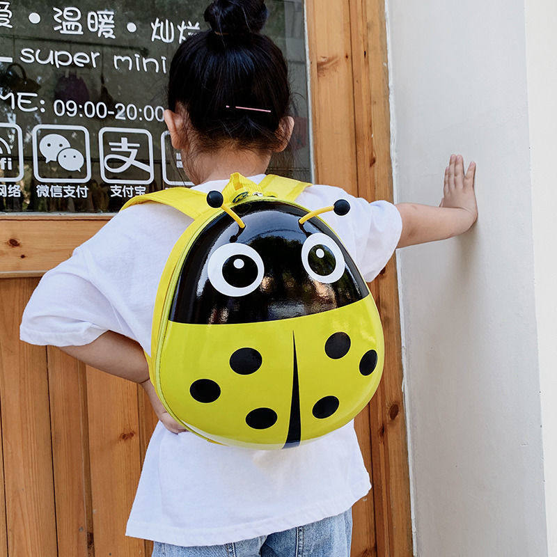 新品瓢虫韩版时尚甜甜圈蛋壳背包硬壳学生包幼儿园儿童书包男女童