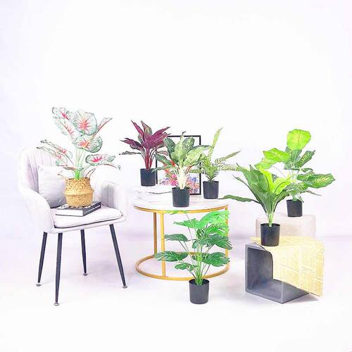 品质办公室内景观装饰塑料假植物盆栽小清新仿真绿植桌面假花摆件