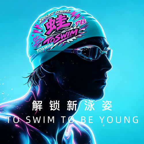 【泳姿泳帽】TOSWIM硅胶泳帽新男