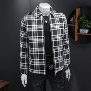 2025秋冬男士修身衬衫翻领棉衣外套棉服6015-92027-P145图片