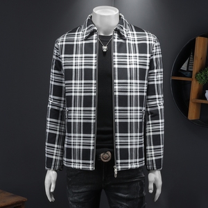 2024秋冬男士修身衬衫翻领棉衣外套棉服6015-92027-P255,男装衬衫,钱塘6015（原D203）