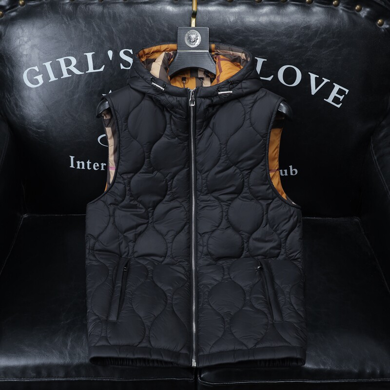 2025秋冬男士连帽棉衣马甲棉服背心外套6015-92025-P135沙发,男装背心/马甲,钱塘6015（原D203）