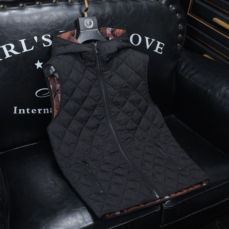 2025秋冬男士连帽棉衣马甲棉服背心外套6015-92023-P135沙发，男装背心/马甲，钱塘6015（原D203）