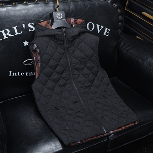 2025秋冬男士连帽棉衣马甲棉服背心外套6015-92023-P135沙发,男装背心/马甲,钱塘6015（原D203）