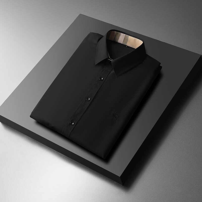 2025春季款商务休闲长袖衬衫男加大码（M-6XL）QT6015-3307-P120图片