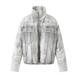 2025冬季新款男士立领棉衣牛仔印花QT6015-9322-P190，男装棉衣，钱塘6015（原D203）