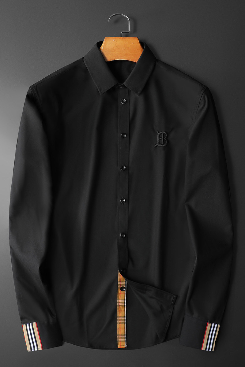 2025秋季商务休闲长袖衬衫男加大码（M-6XL）QT6015-3305-P120,男装衬衫,钱塘6015（原D203）