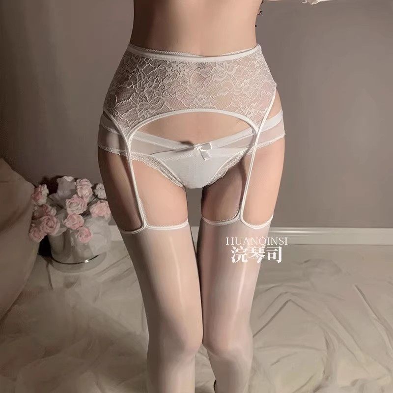 成熟丝袜吊带油光油亮光腿神器反光超薄防勾丝袜女黑御姐马油丝袜