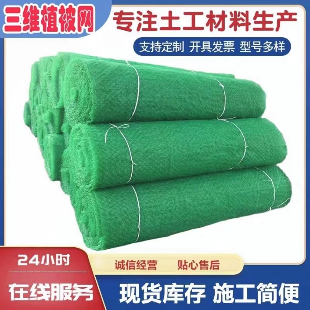 三维植被网三维土工网边坡绿化