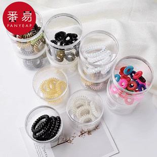 发圈 扎头发气质头绳简约森系女电话线发圈 电话线A1pq801