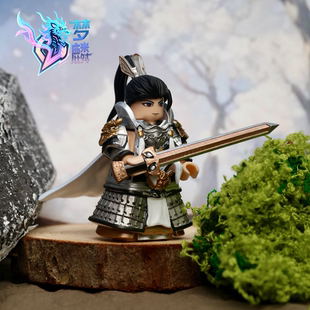 梦麟西楚霸王项羽人仔铠甲手办模型潮玩新品2024第三方人仔积木