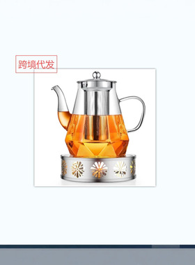 空盒子跨境高硼硅耐热玻璃煮茶壶过滤大容量耐高温泡茶壶茶水分离