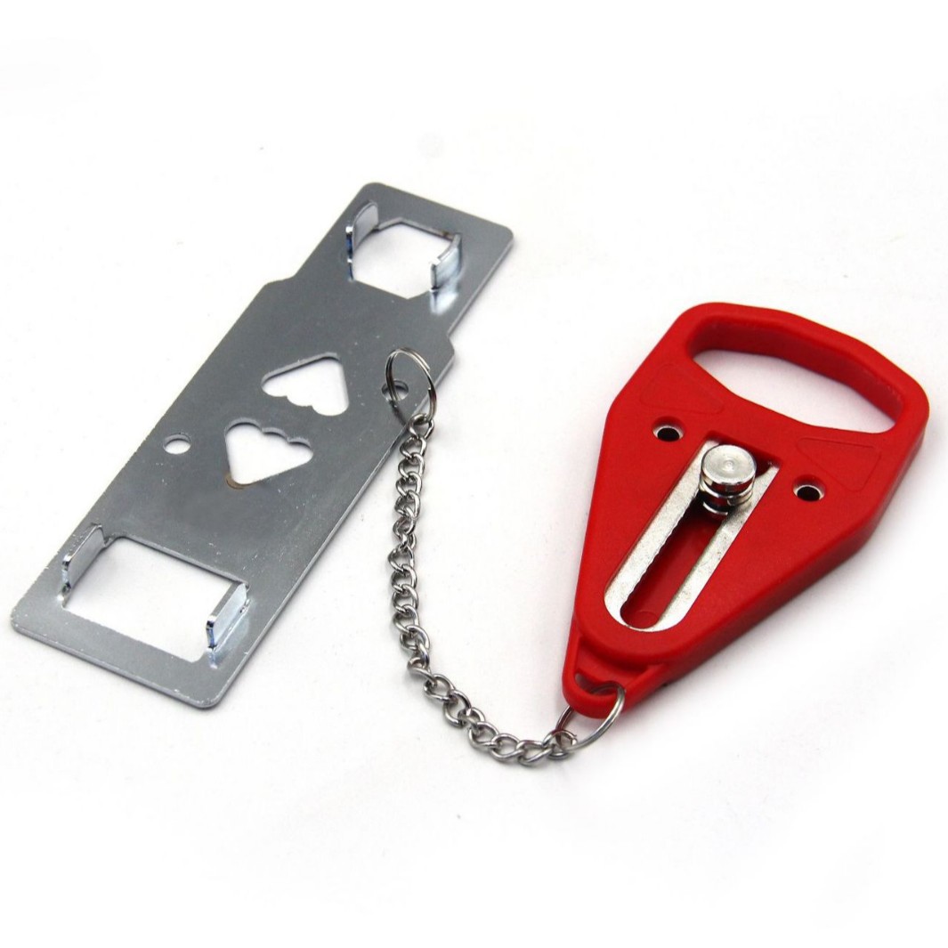 portable lock 便携式门扣锁 宾馆房门顶门器阻门器 防盗锁空盒子图片